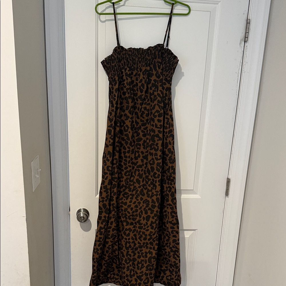 Leopard Print Maxi Dress